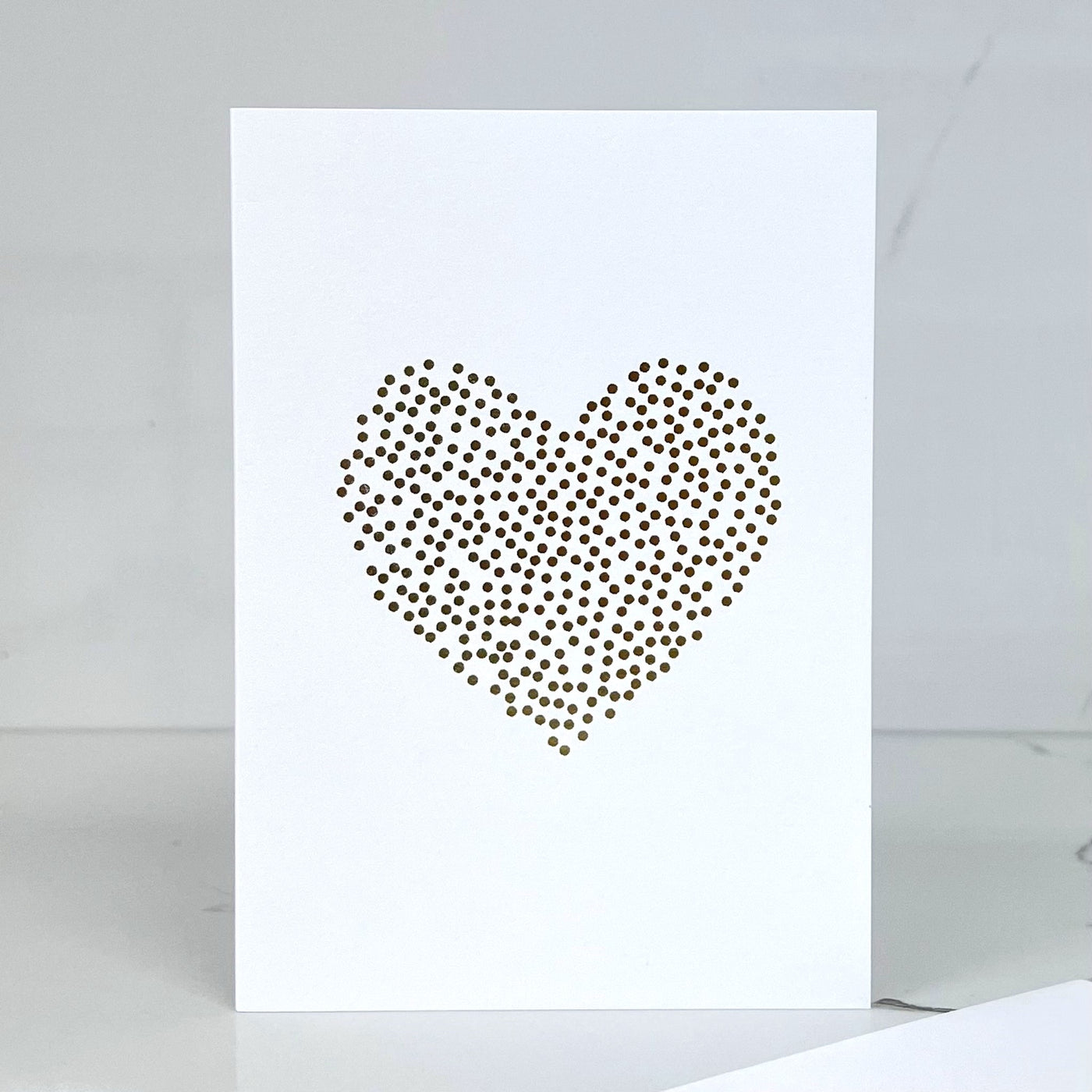 Card Gold Heart