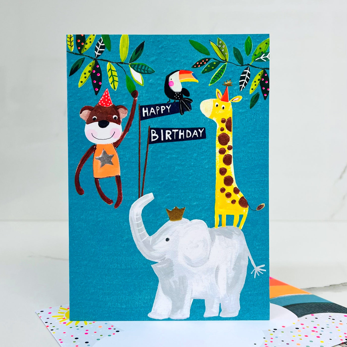 Card Happy Birthday Elephant