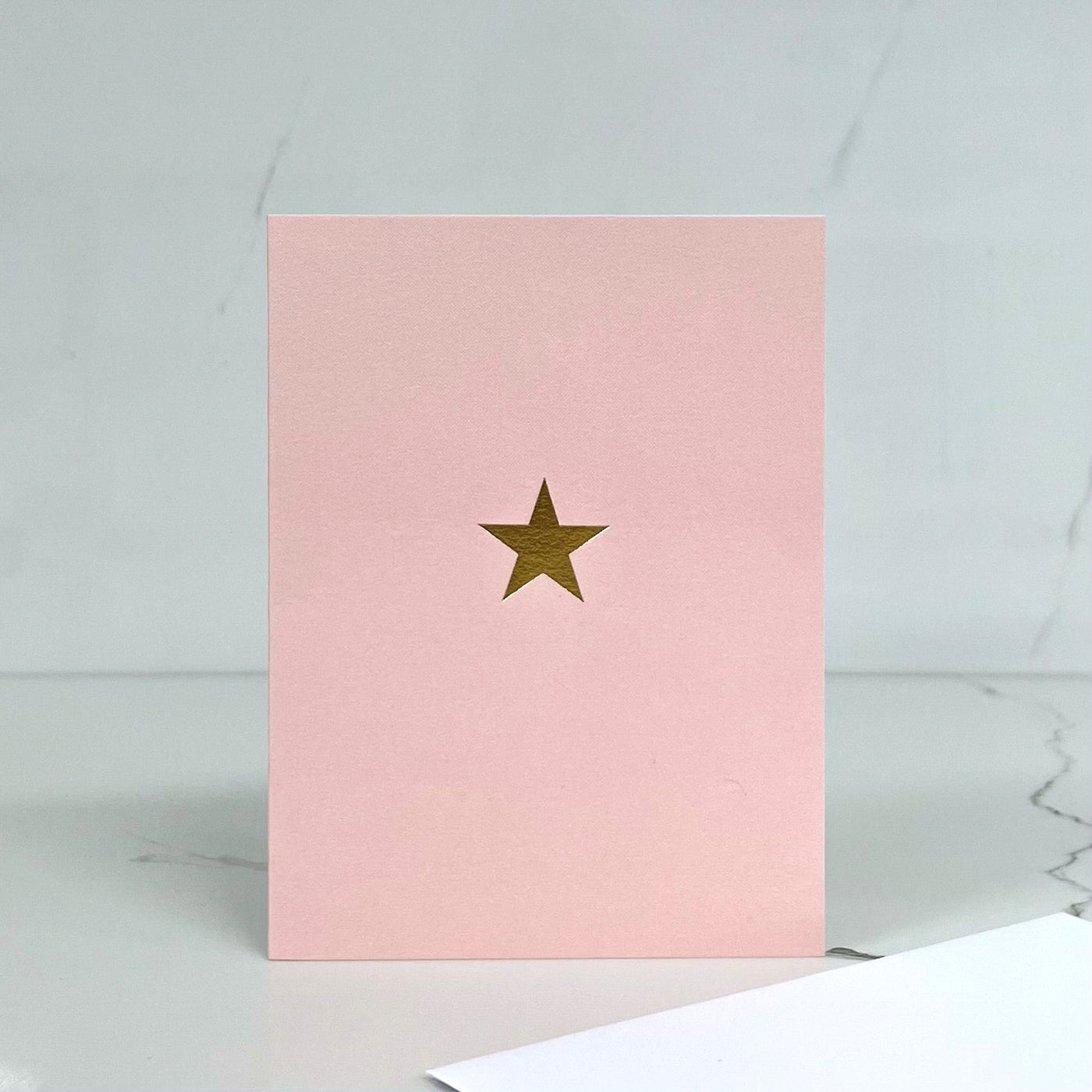 Card New Baby Gold Star