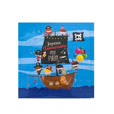 Pirates Puzzle Birthday card