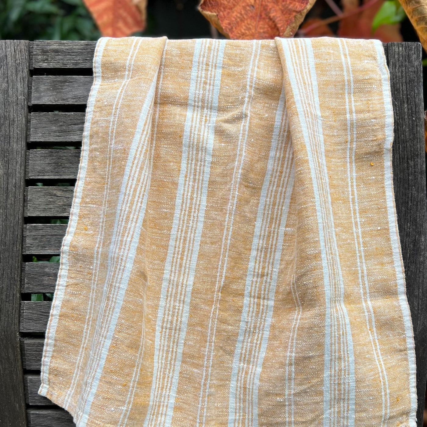 Linen Tea Towel Gold