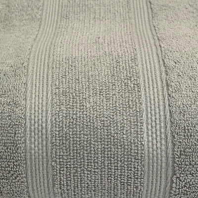 Hand Towel - Grey Self Stripe