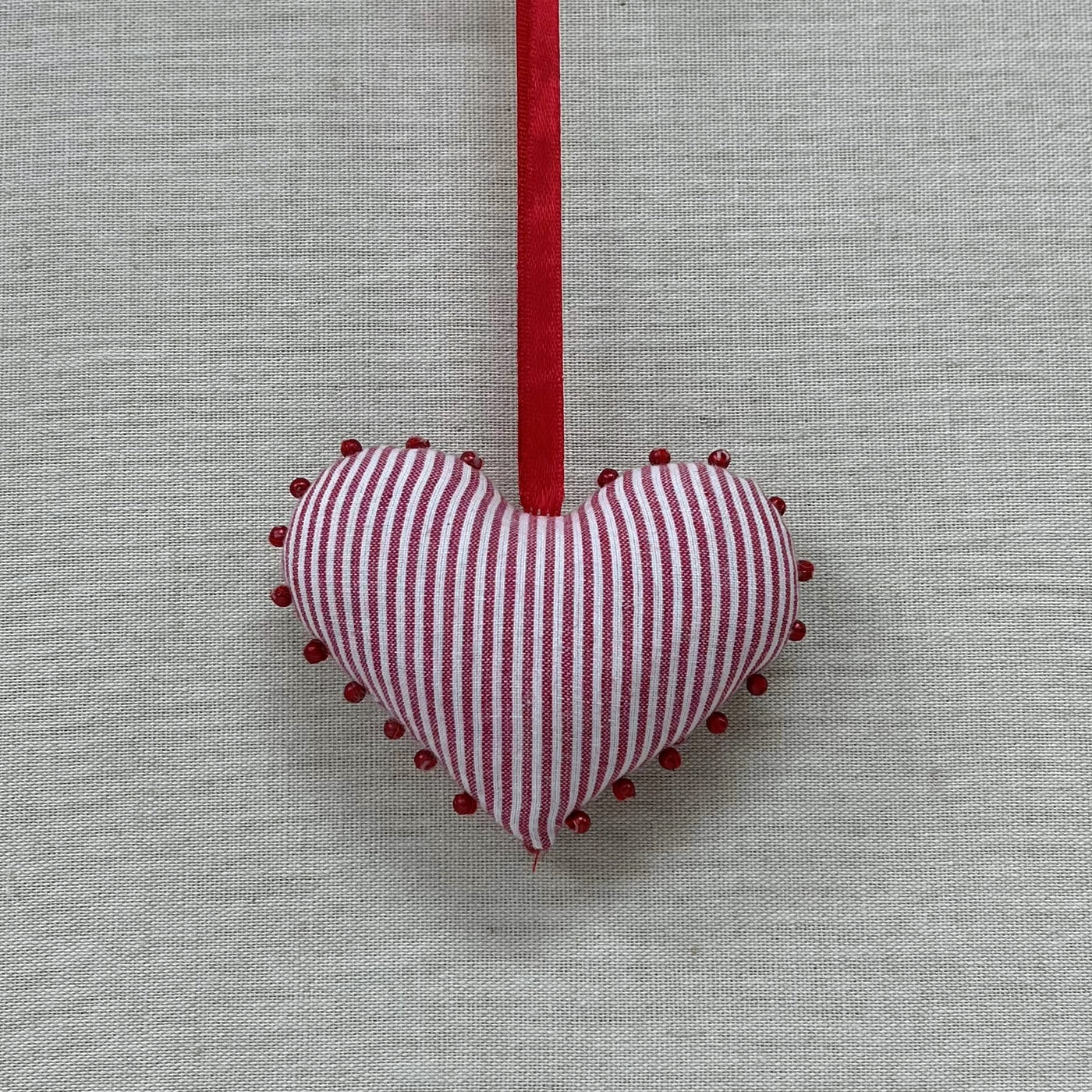 Stripe Heart Decoration
