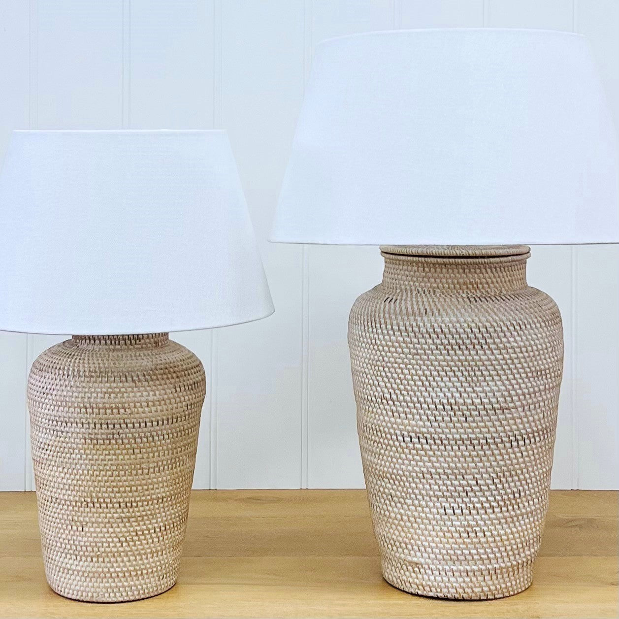 White Lamp Base - 2 Sizes (Instore Only)