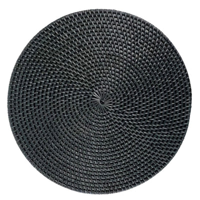 Black Round Placemat - 2 sizes