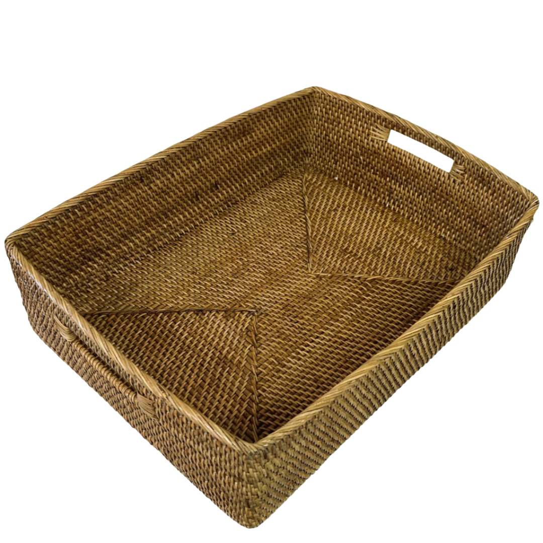 Tan Magazine Basket