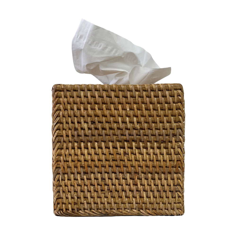 Tan Square Tissue Box