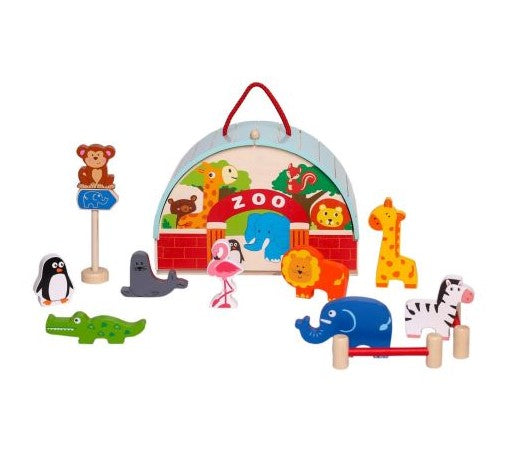 Wooden Zoo Set