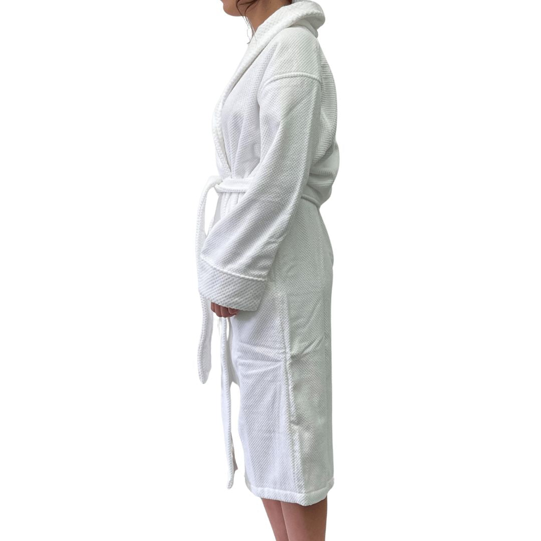 Spa Range White Bath Robe Medium