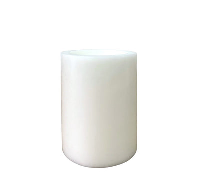 White Recessed Candle 15cm x 10cm