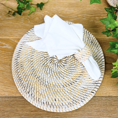 White Round Placemat - 2 sizes
