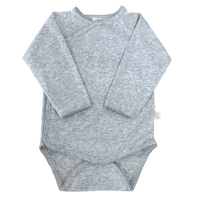 Baby Suit Long Grey With Grey Embroidery 3-6 months