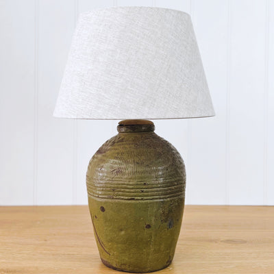 Lamp Base Green 37cm (Instore Only)