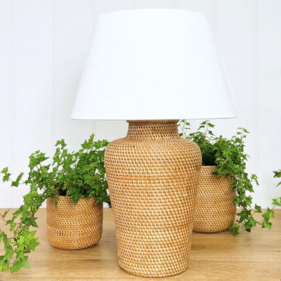 Tan Lamp Base - 2 sizes (Instore Only)