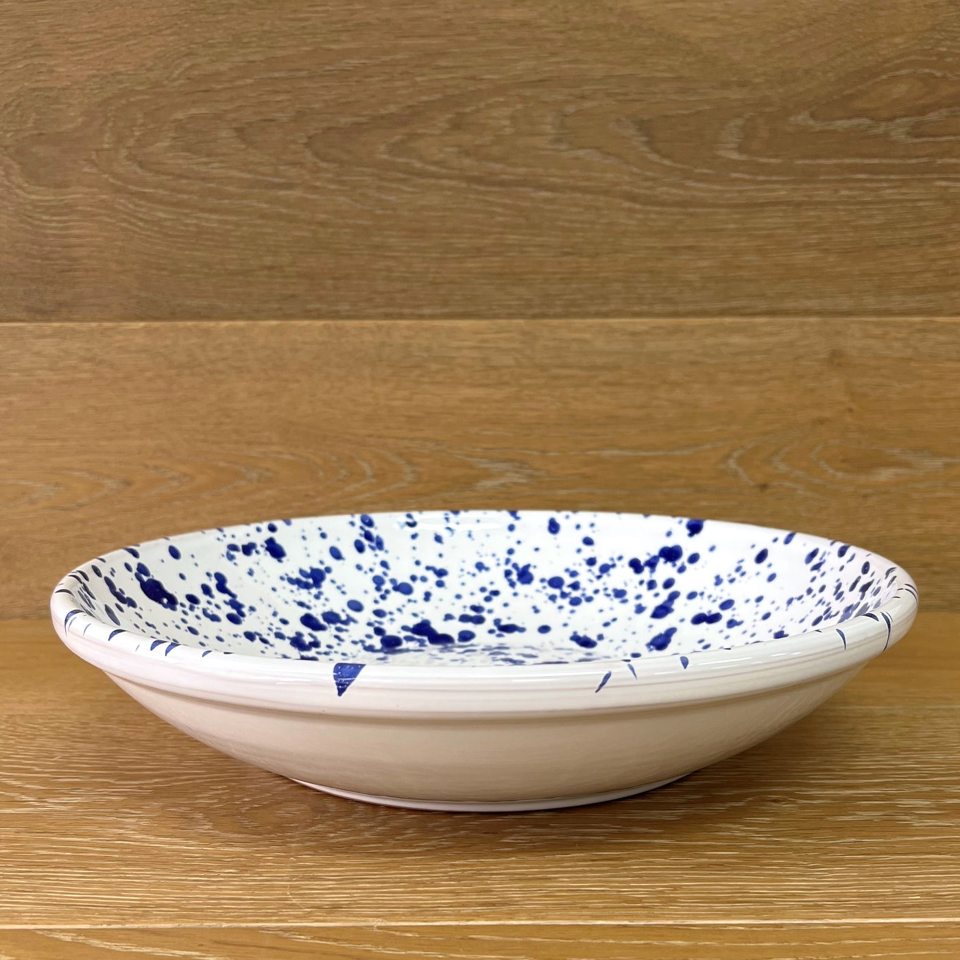 Blue Shallow Bowl 33cm (Instore Only)