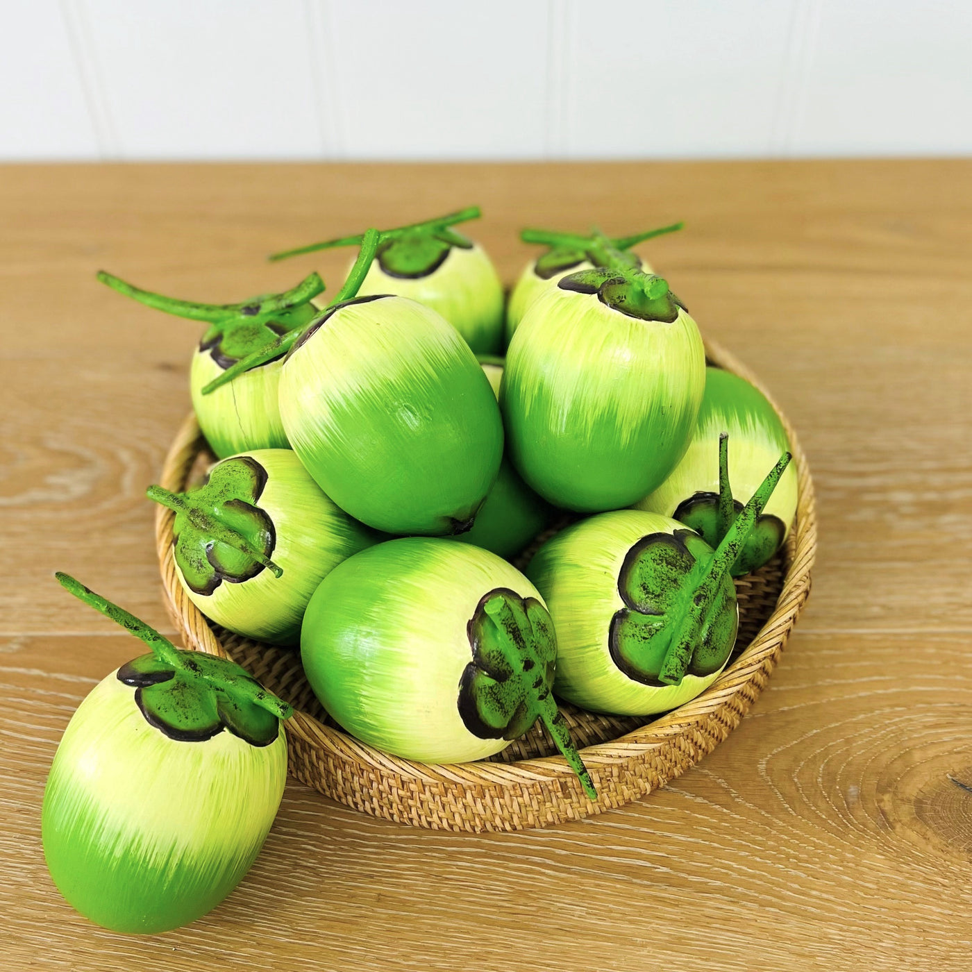 Wooden Fruit - Green Coconut Large