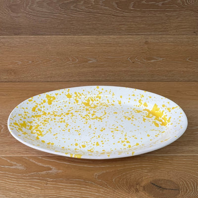Yellow Oval Platter 48cm (Instore Only)