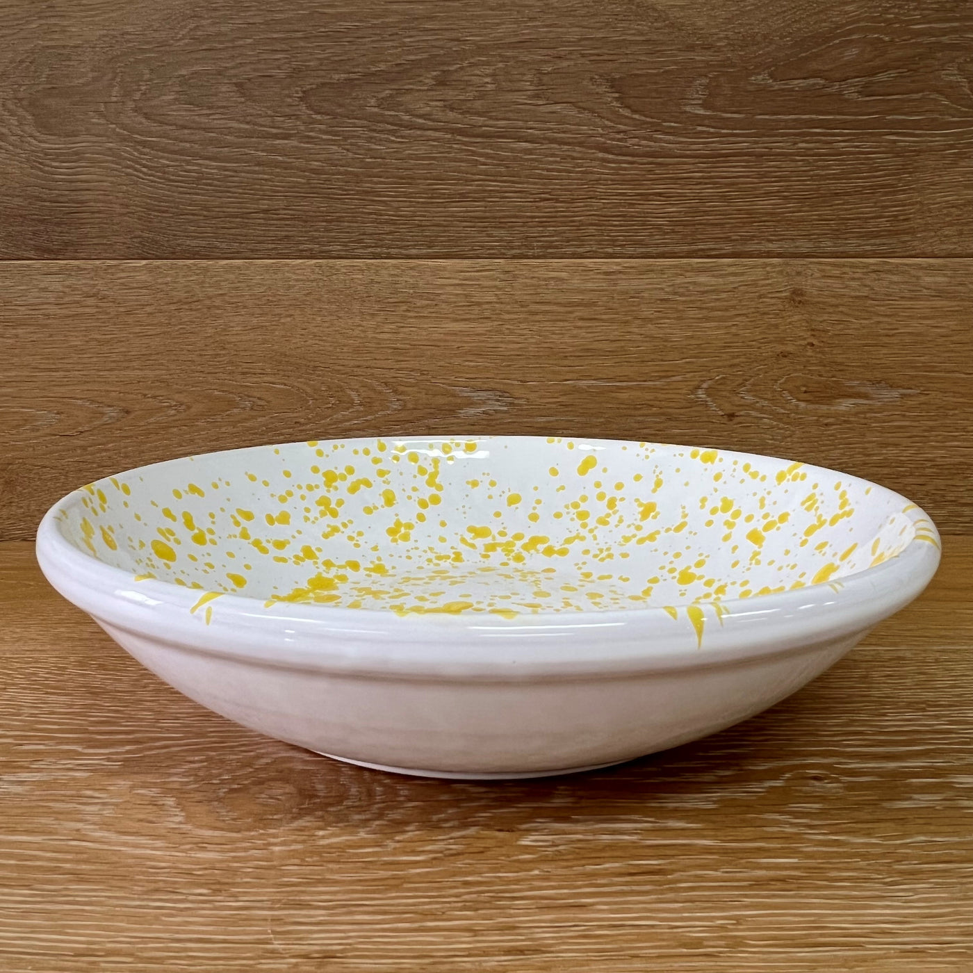 Yellow Shallow Bowl 33cm