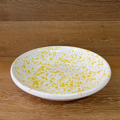 Yellow Shallow Bowl 33cm