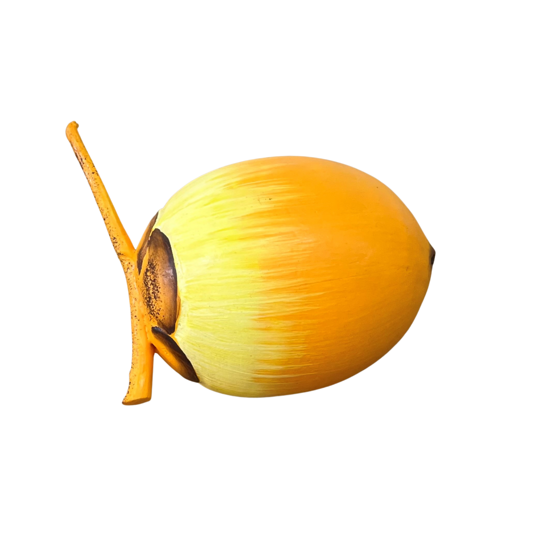 Wooden Fruit - Yellow Coconut Large