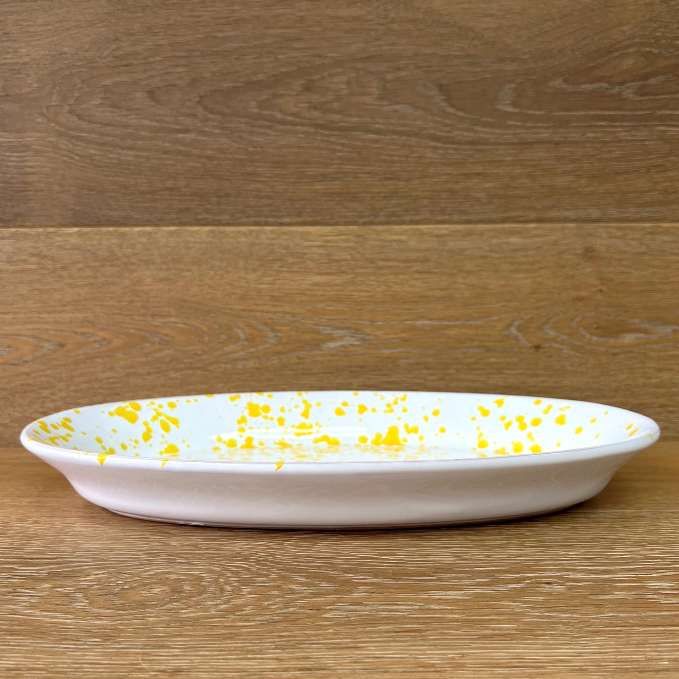 Yellow Oval Platter 38cm