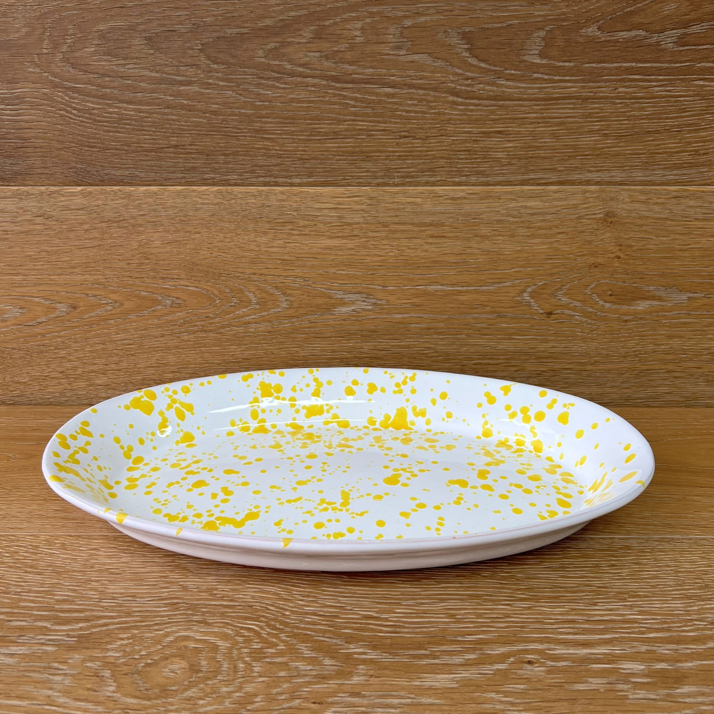 Yellow Oval Platter 38cm