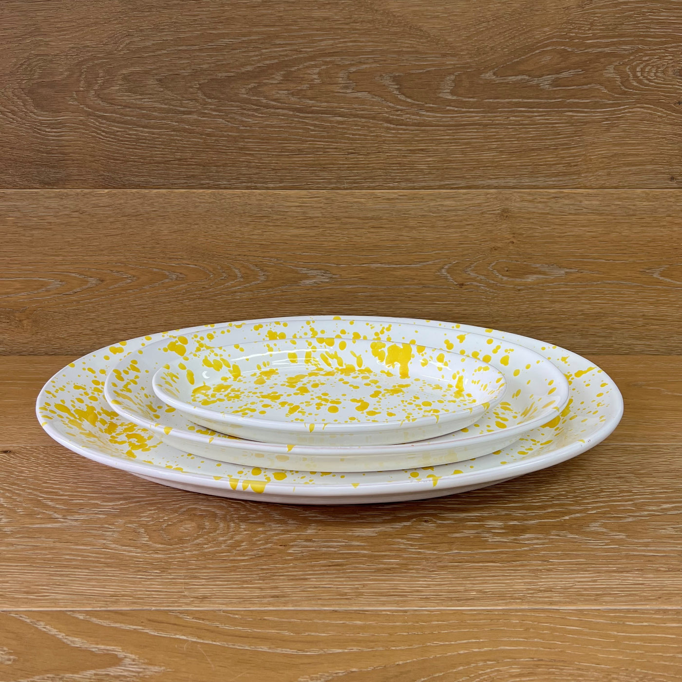 Yellow Oval Platter 29cm