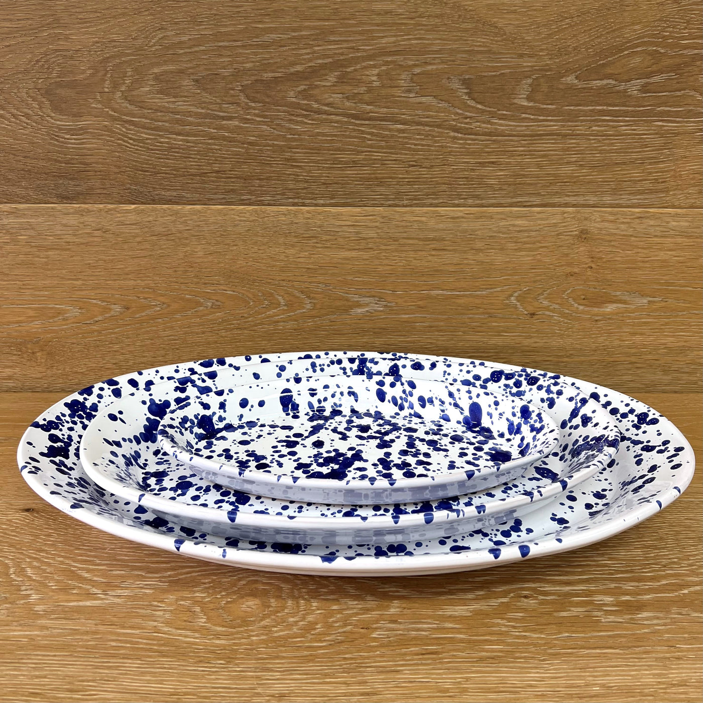 Blue Oval Platter 29cm