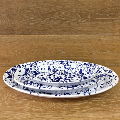 Blue Oval Platter 48cm