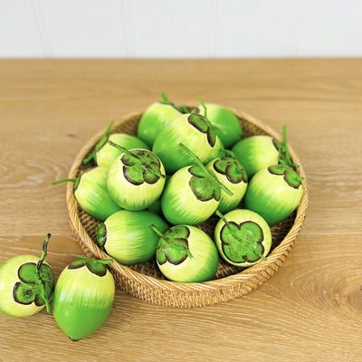 Wooden Fruit - Green Coconut Small