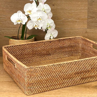 Tan Magazine Basket